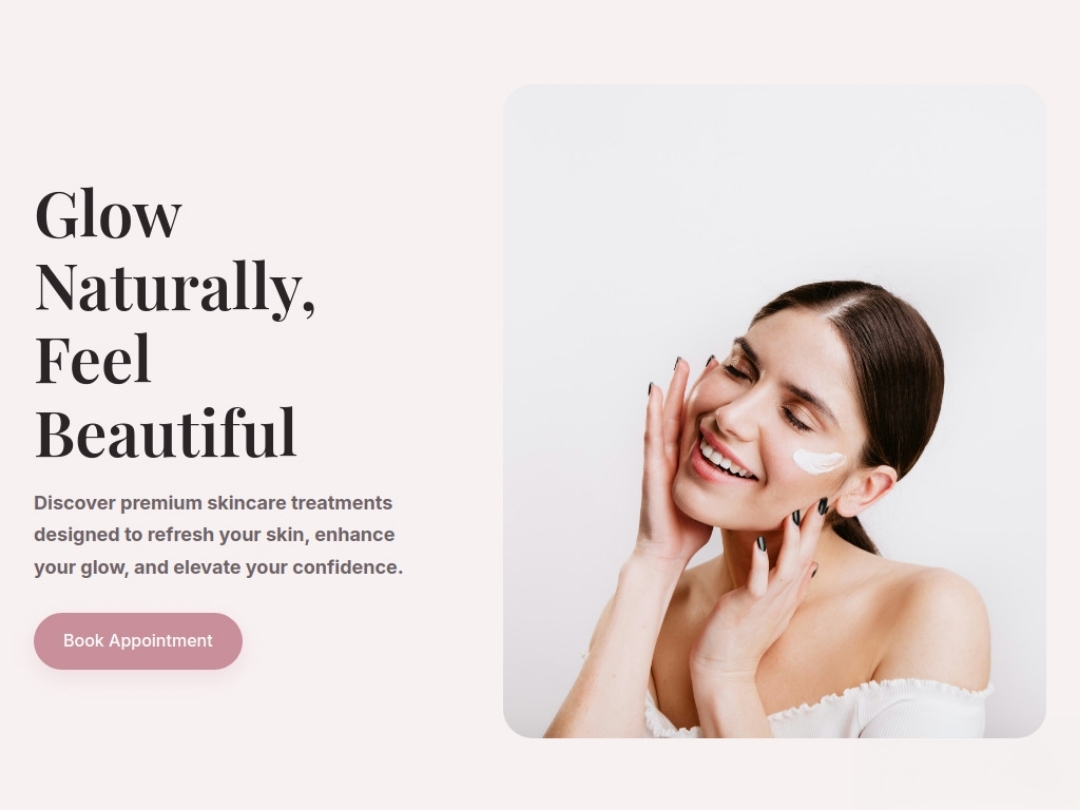 Beauty Skincare website screenshot